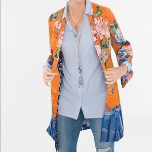 Chico's Drama Printed Kimono Size 2 NWT